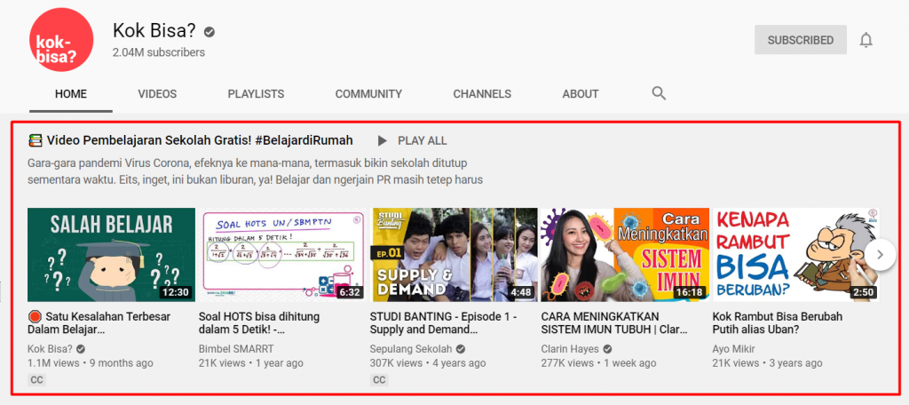 cara mempromosikan video youtube dengan playlist
