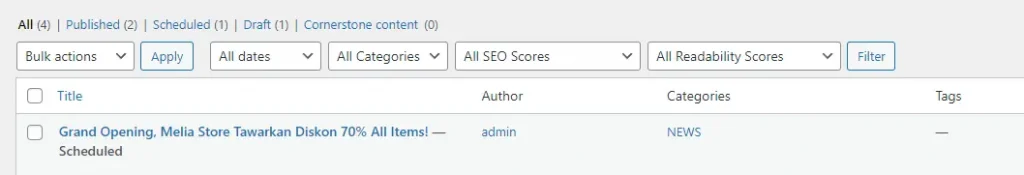 melihat scheduled post di WordPress